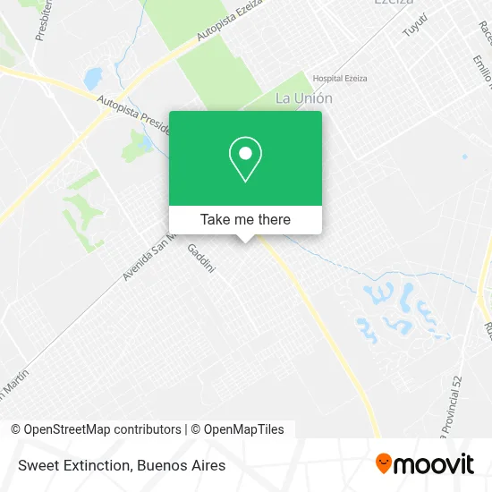 Sweet Extinction map