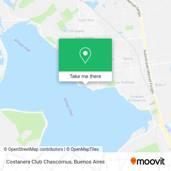 Costanera Club Chascomus map