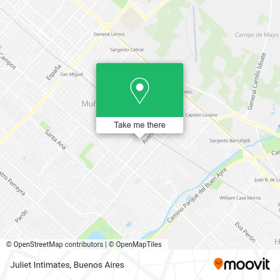 Juliet Intimates map