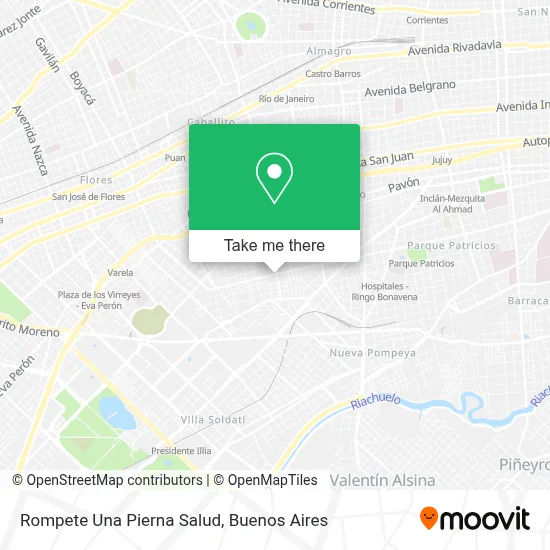 Rompete Una Pierna Salud map
