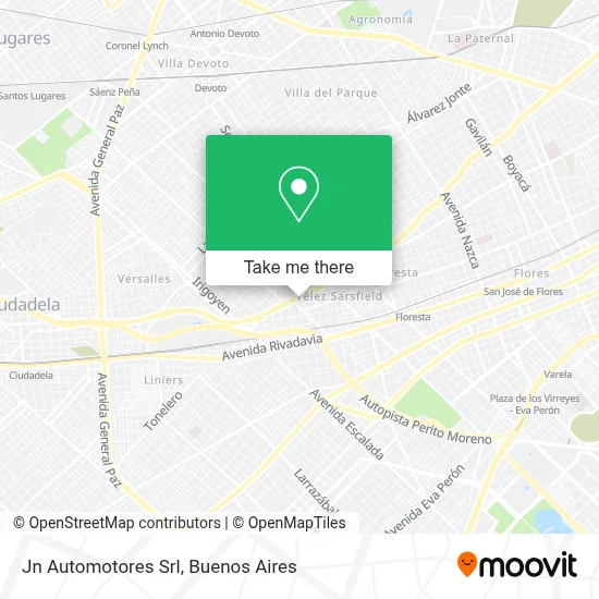 Jn Automotores Srl map