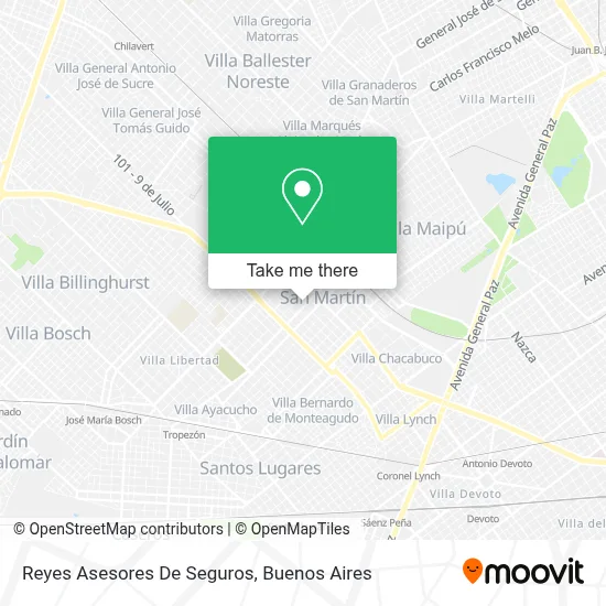 Reyes Asesores De Seguros map