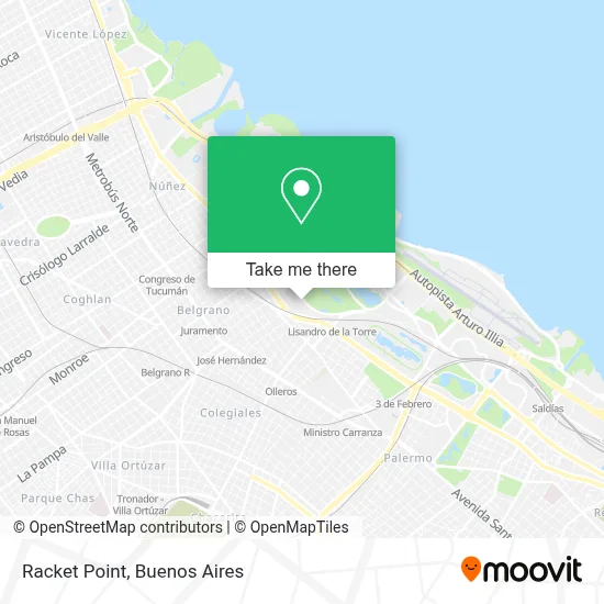 Racket Point map