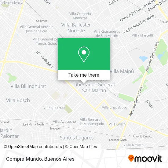 Compra Mundo map