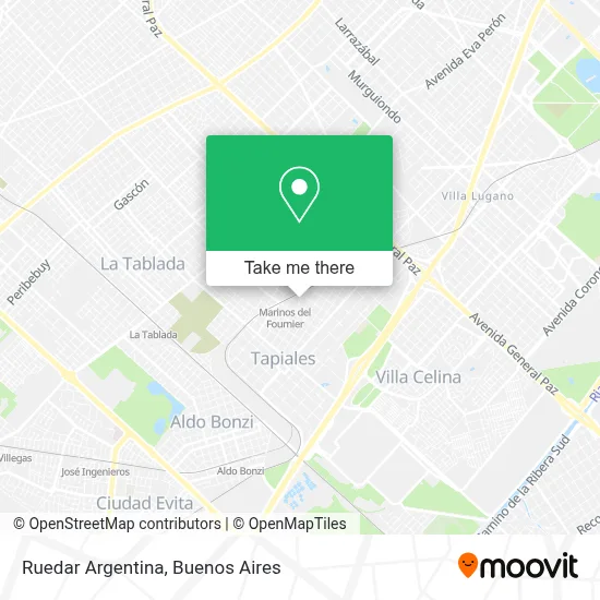 Ruedar Argentina map