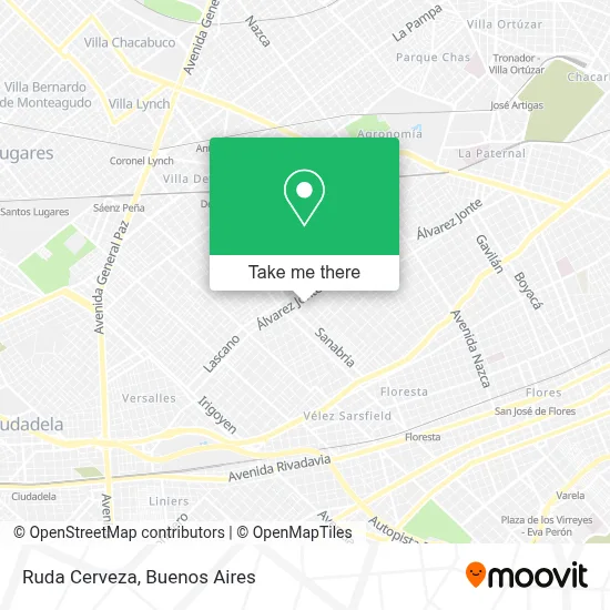 Ruda Cerveza map