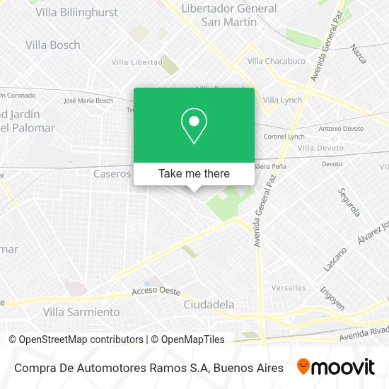 Compra De Automotores Ramos S.A map