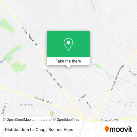 Distribuidora La Chapi map