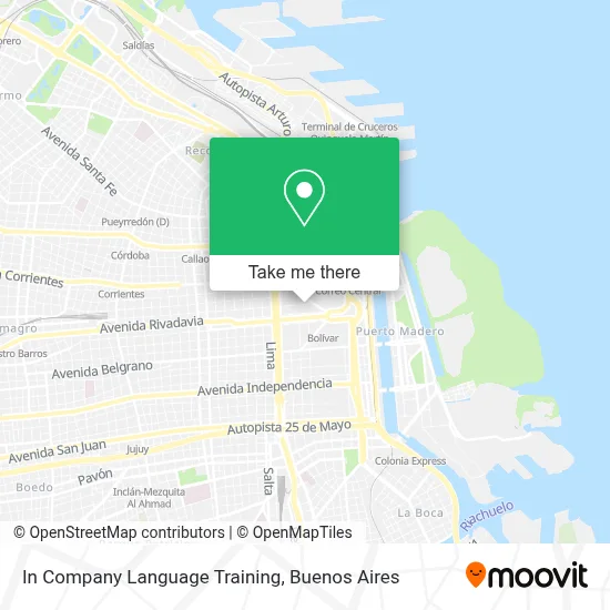 In Company Language Training map
