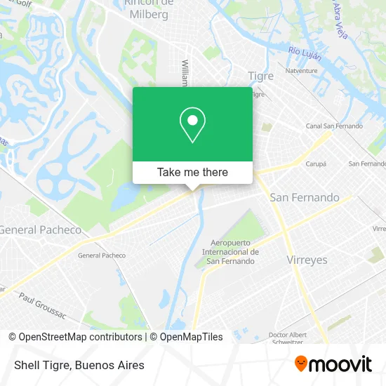 Shell Tigre map