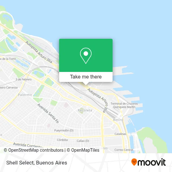 Shell Select map
