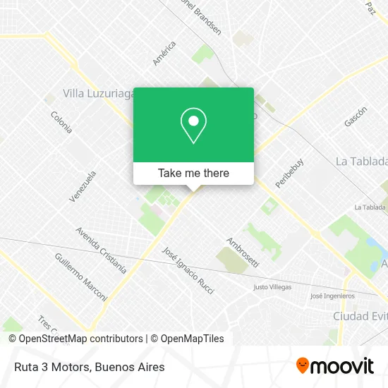 Ruta 3 Motors map