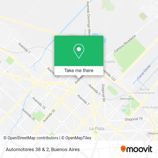 Automotores 38 & 2 map