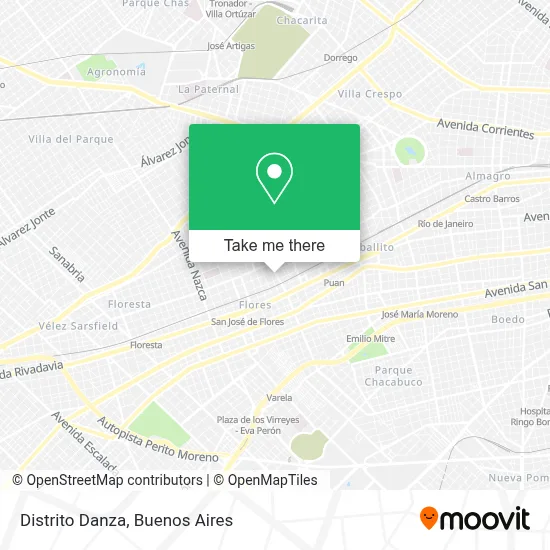 Distrito Danza map