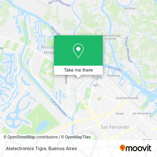 Atelectronics Tigre map