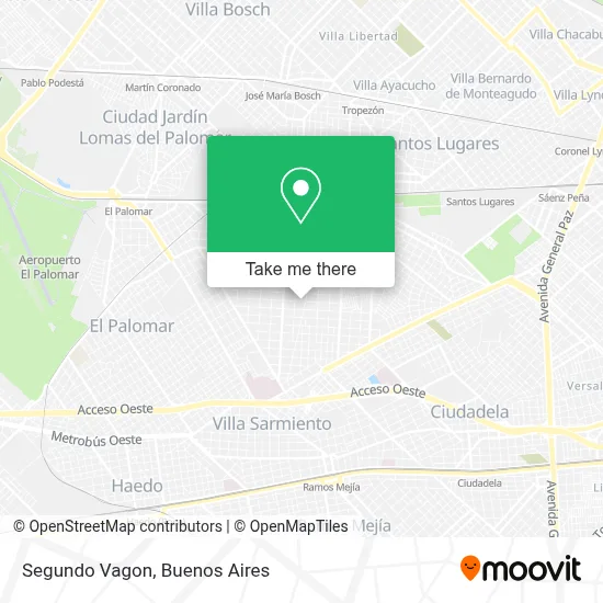 Segundo Vagon map