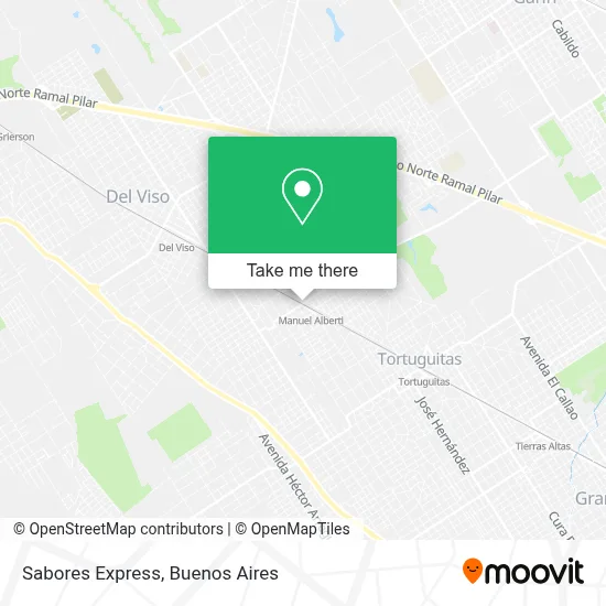Sabores Express map