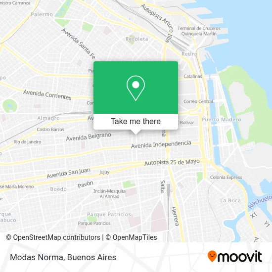 Modas Norma map