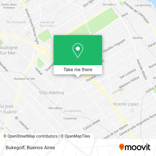 Bukegolf map
