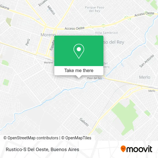 Rustico-S Del Oeste map