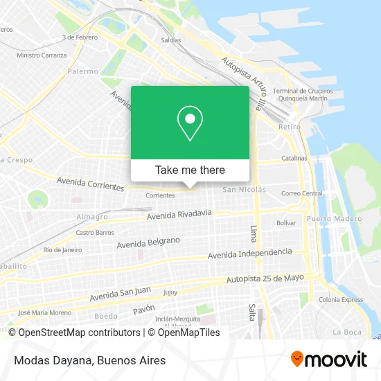 Modas Dayana map