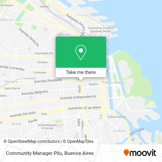 Community Manager Pilu map