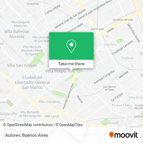 Autorev map