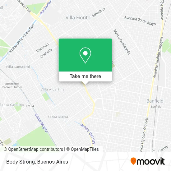 Body Strong map