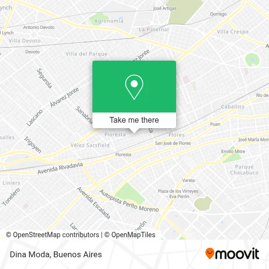 Dina Moda map