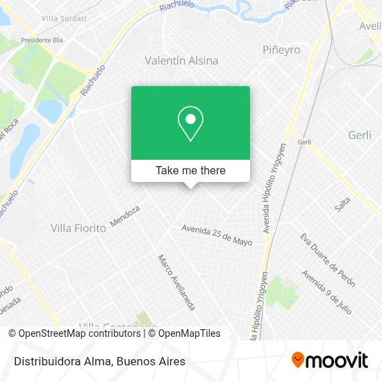 Distribuidora Alma map