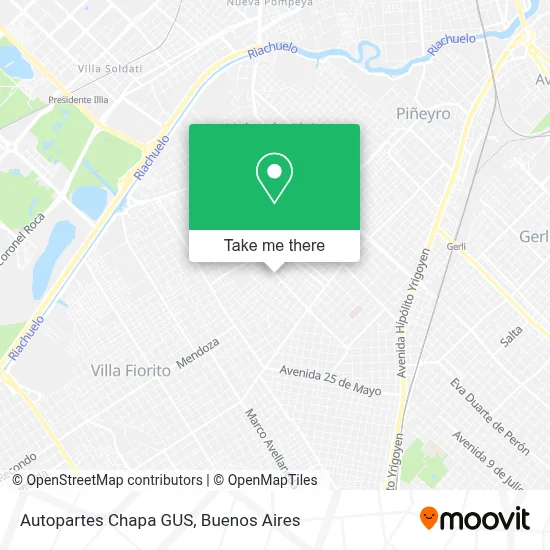 Autopartes Chapa GUS map