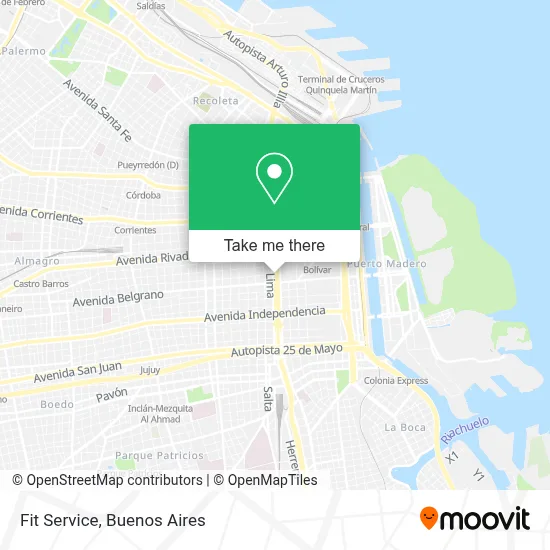 Fit Service map