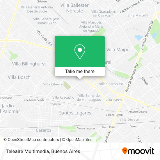 Teleaire Multimedia map