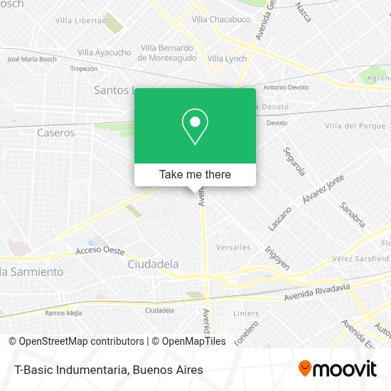 T-Basic Indumentaria map