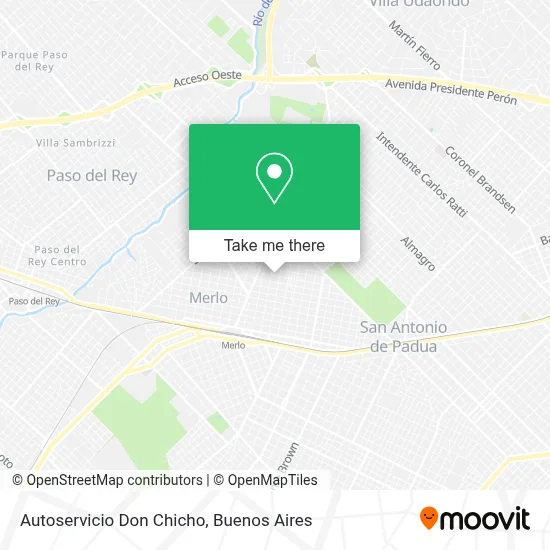 Autoservicio Don Chicho map