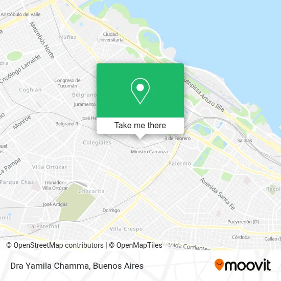 Dra Yamila Chamma map