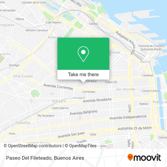 Paseo Del Fileteado map