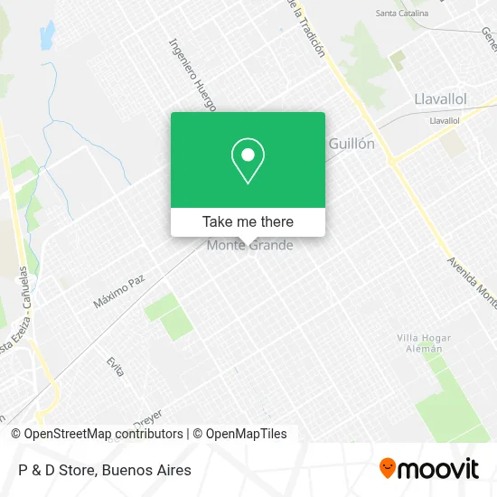 P & D Store map