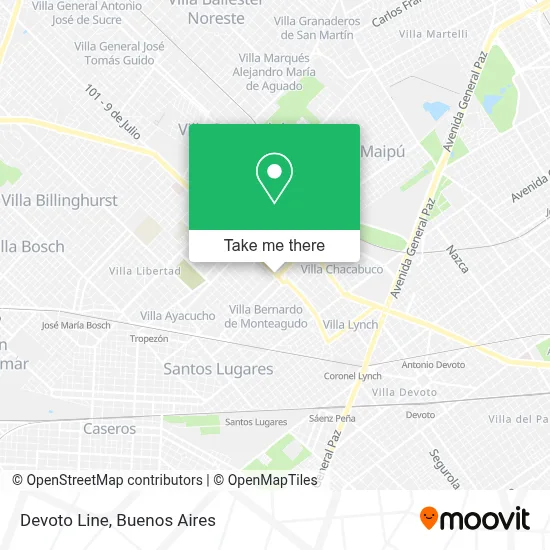Devoto Line map