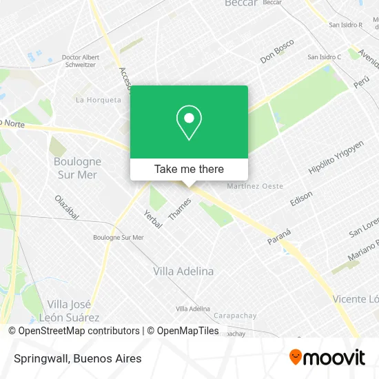 Springwall map