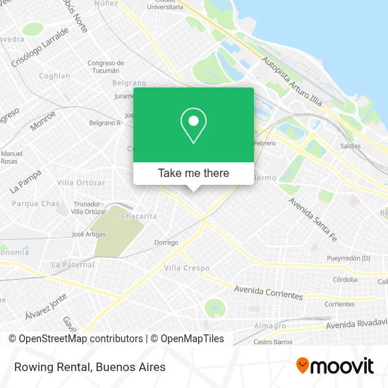 Rowing Rental map