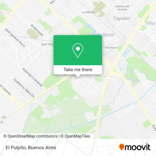 El Pulpito map