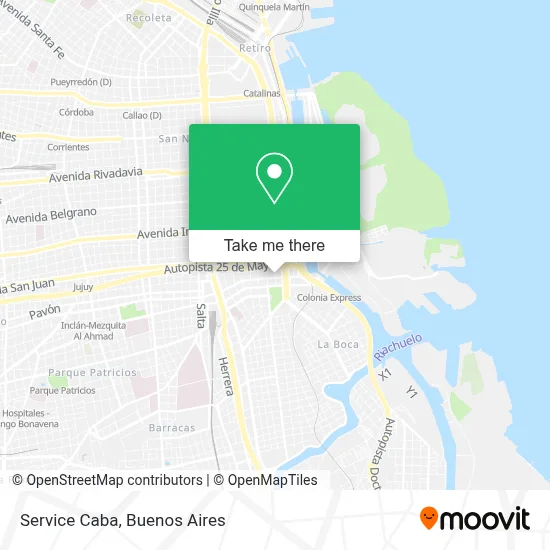 Service Caba map