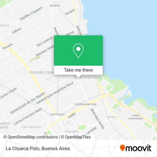 La Chueca Polo map