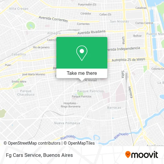 Fg Cars Service map