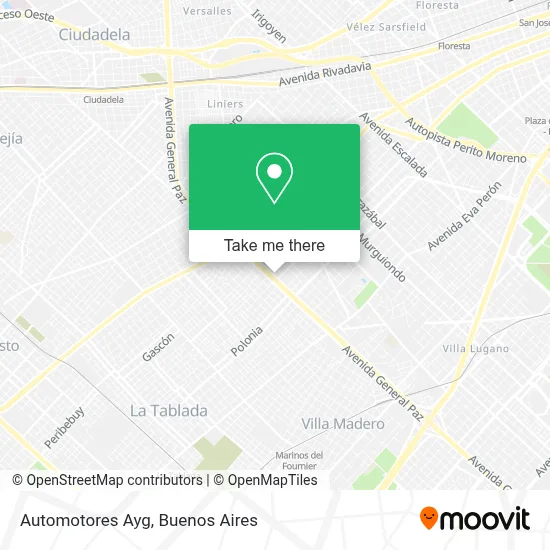 Automotores Ayg map