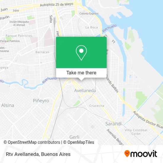 Rtv Avellaneda map