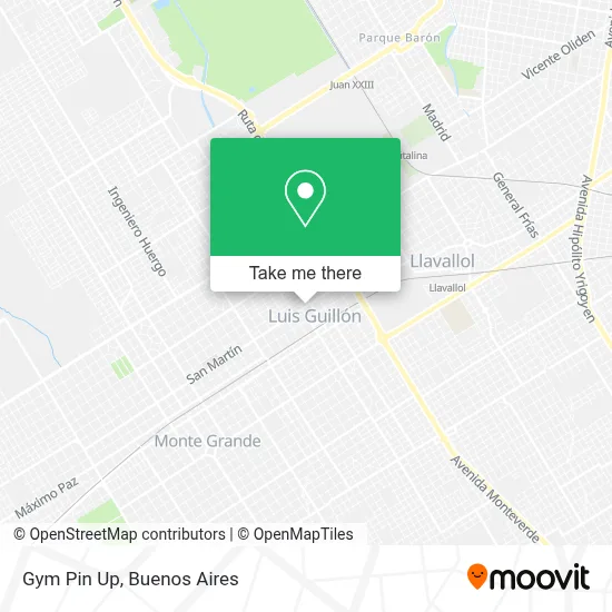 Gym Pin Up map