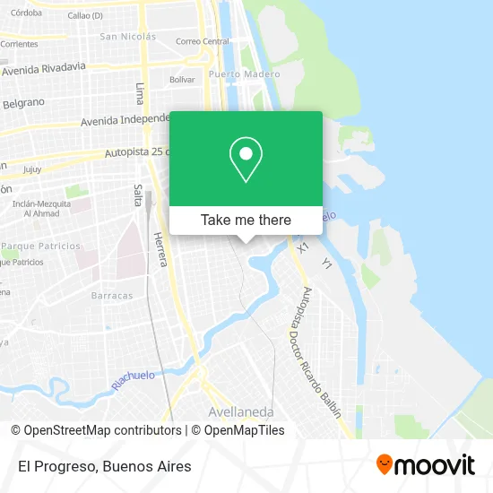 El Progreso map