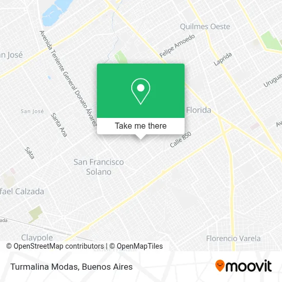 Turmalina Modas map